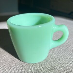 Fire King Thick D Restaurant Ware Jadeite Coffee Mug by Anchor Hocking Vintage